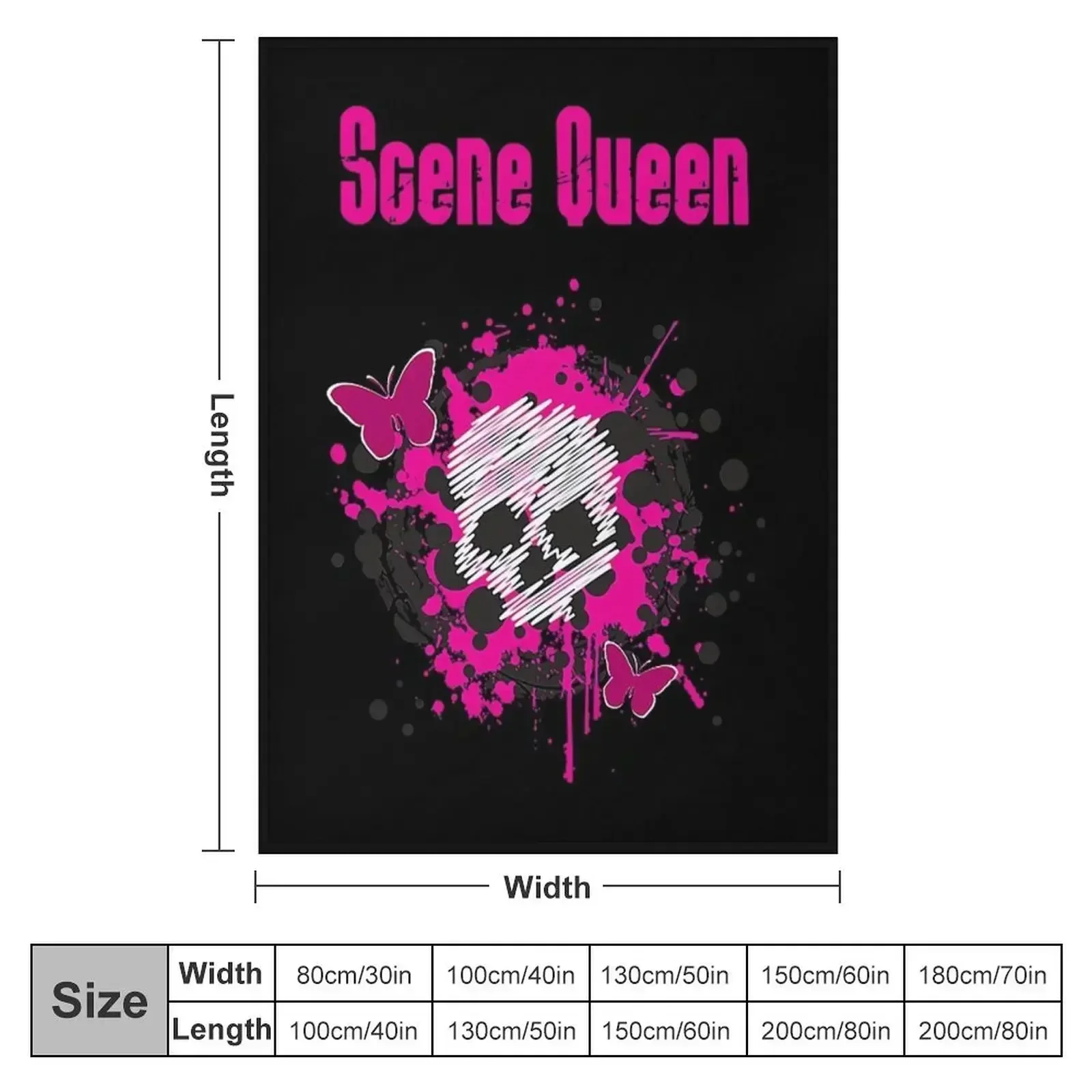 Scene Queen Shirt Throw Blanket Plush Polar cosplay anime christmas decoration Beautifuls Furry Blankets
