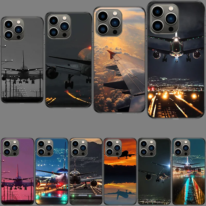 Airport Shuttle Transportation Phone Case For Apple Iphone 15+ 14 Plus 16 Pro Max 12 13 Mini 11 Pro X XS Max XR Cover Shell Coqu