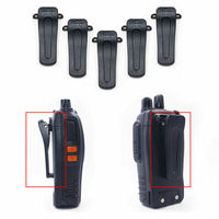 Black Plastic New 5Pcs Walkie Talkie Belt Clip For Retevis H777 BaoFeng 666S/777S/888S Radio