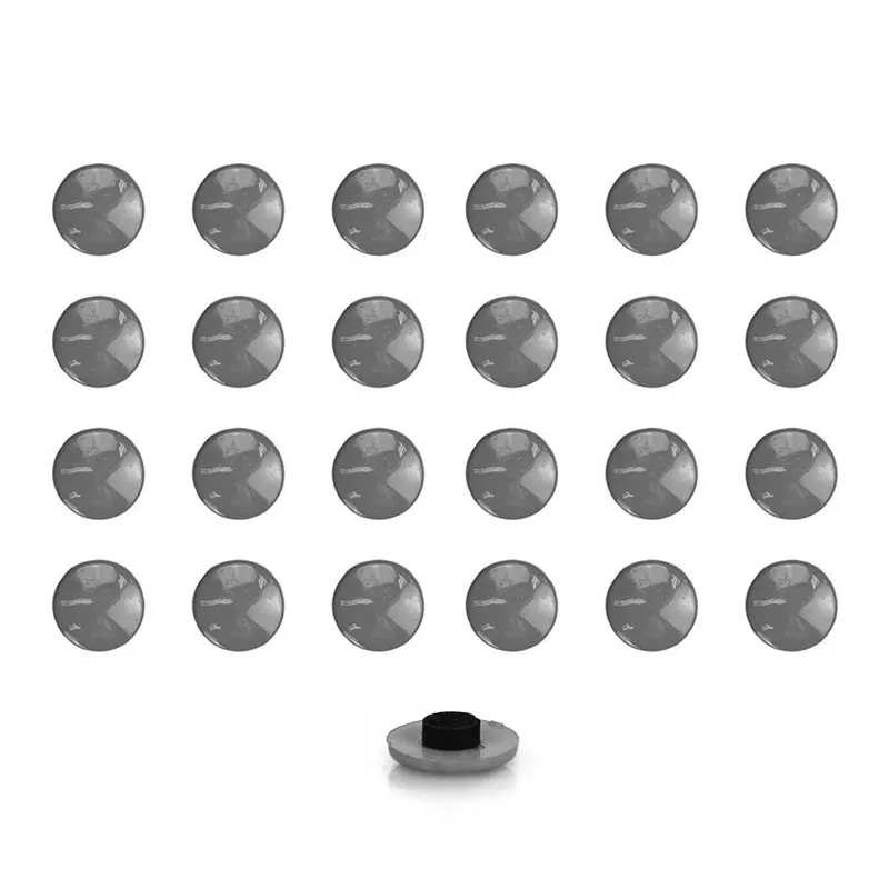 Grey Button Panel and Refrigerator Orpossible Magnets-24 Units