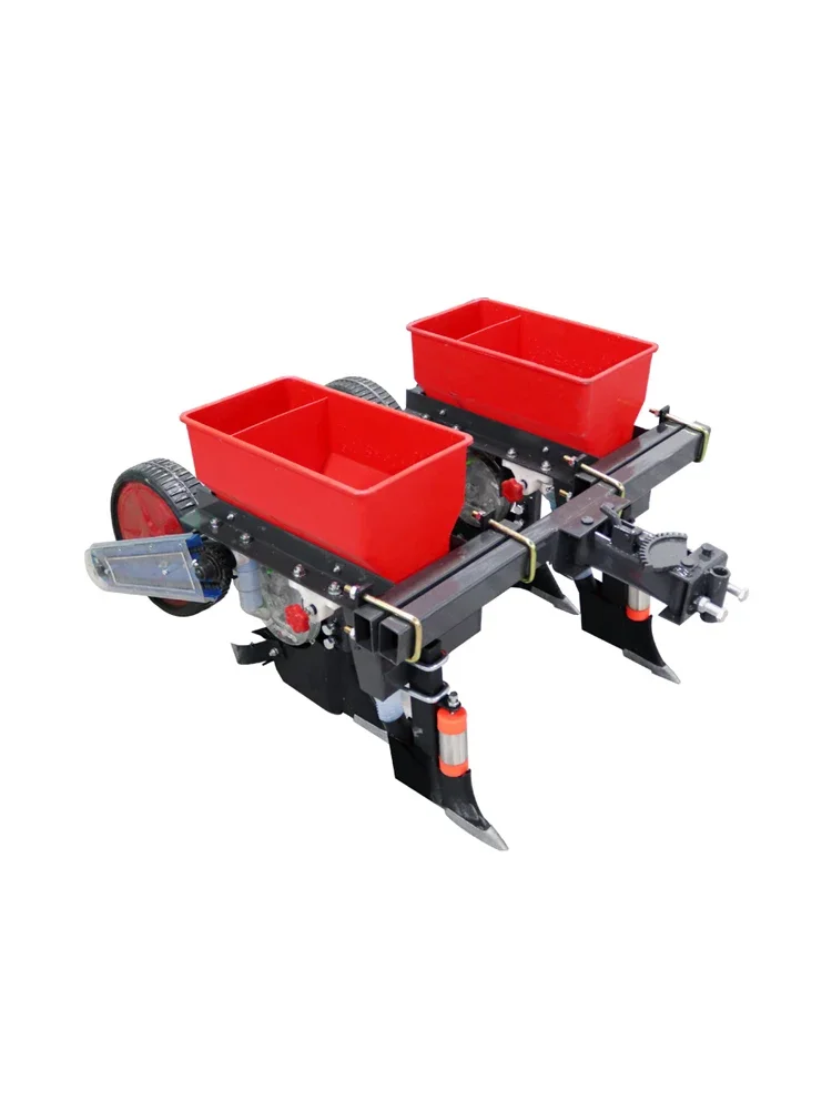 Corn Seeder Walking Tractor Four Wheel Micro Tiller Double Row New Soybean Precision Sowing And Fertilization Integrated