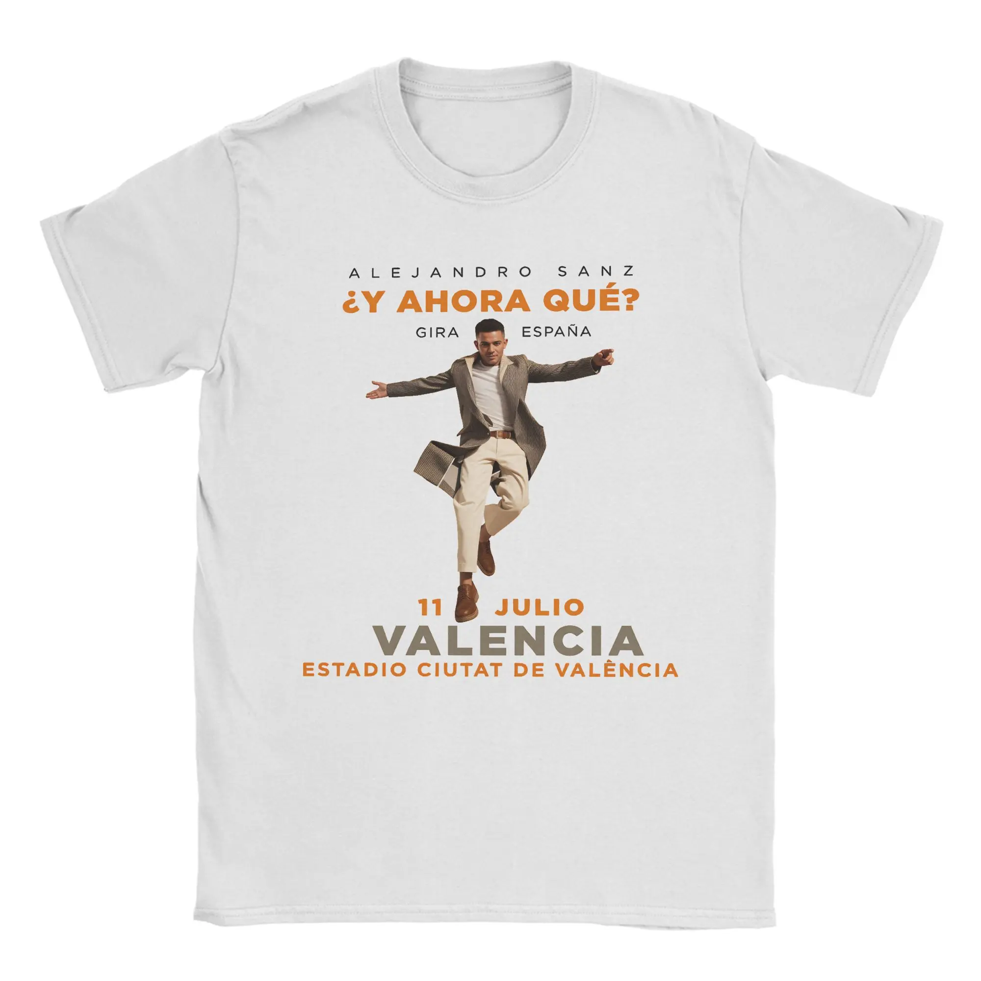 Alejandro Sanz Spanish singer 2026 Tour Accessories Unisex T Shirts Pure Cotton Tee Graphic Printed  T-shirt Clothes