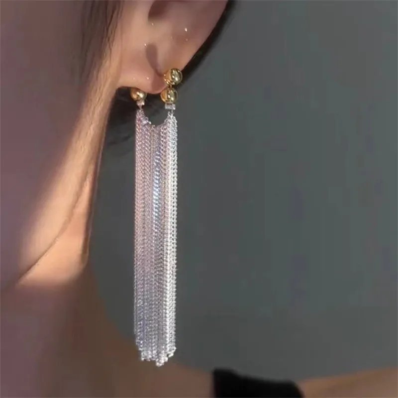 Women's Gold Plated Snowflake Dangle Earrings