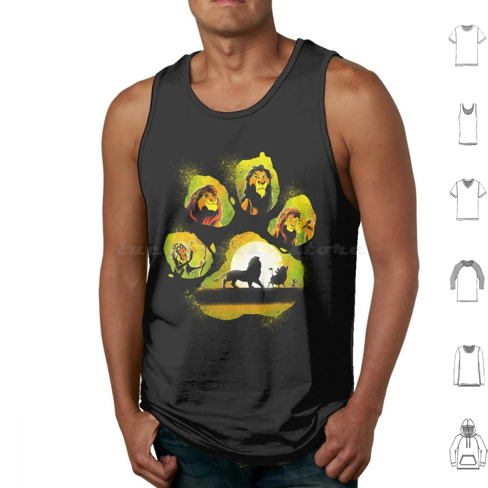 Kings Mark Tank Tops Vest Sleeveless Horror Andriu Parodia Parody Mashup Película Películas Movie Movies King Lion