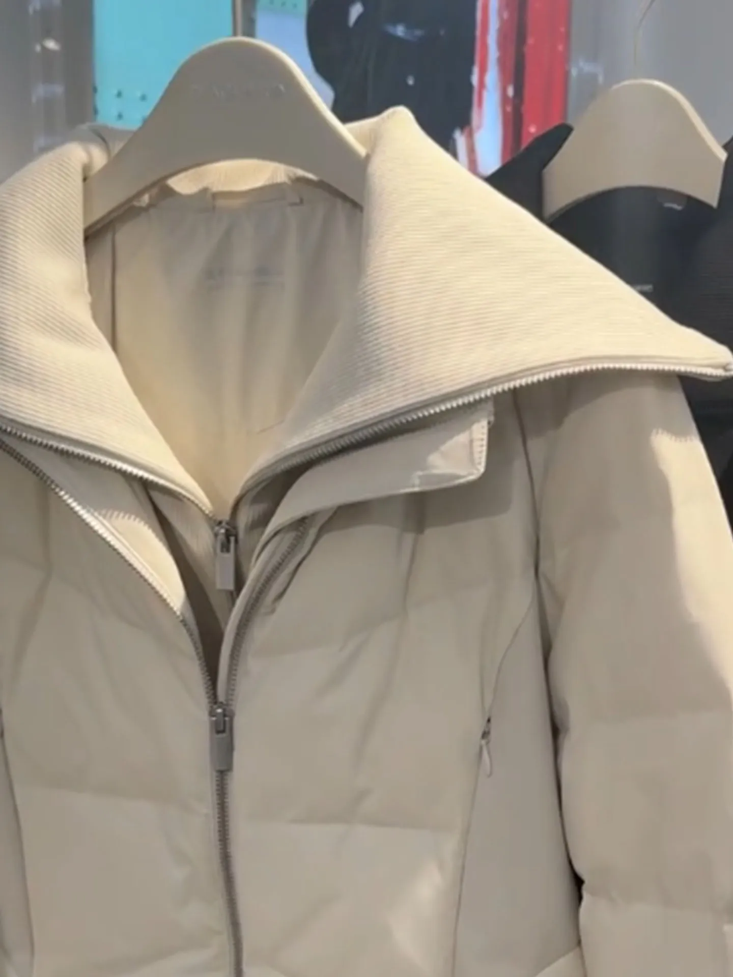 エレオル パファージャケット レディース スリムフィット ウエストシェイプ スタンドカラー ダウンコート 冬新作 スタイリッシュ 通勤 ファッション ポリエステル...