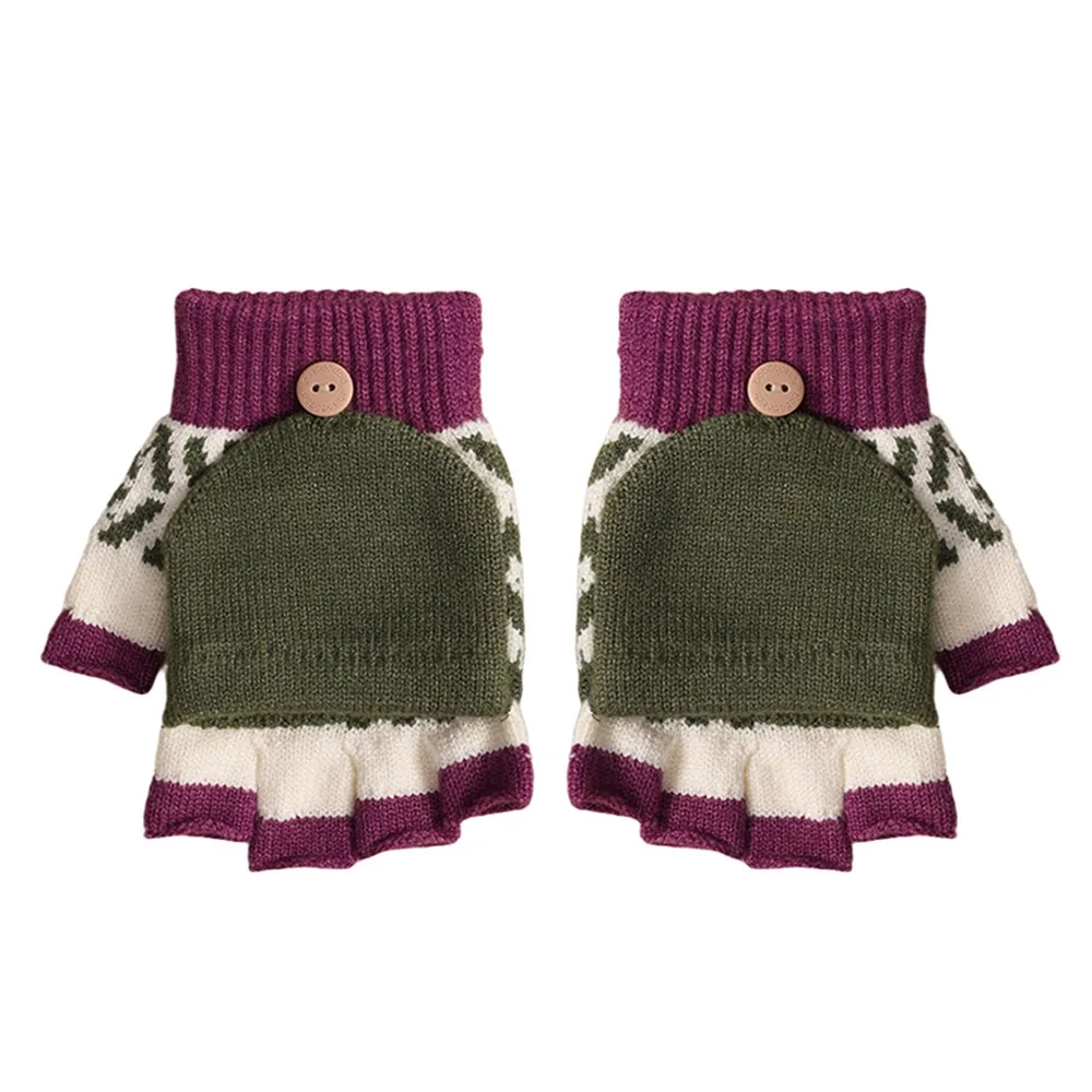 

3- 10Years Old Fashion Warm Kids Winter Gloves Windproof Candy Color Children Mittens Soft Thicken Baby Gloves Outdoor