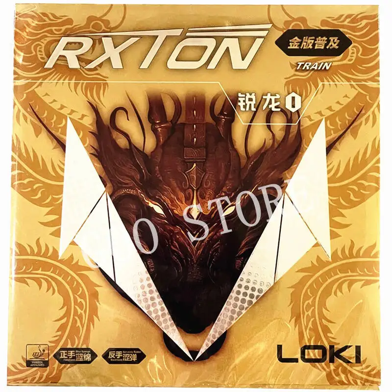 

1pcs LOKI RXTON 1 Train Gold version Table Tennis Rubber Fast Attack Original WANG HAO LOKI Ping Pong Sponge
