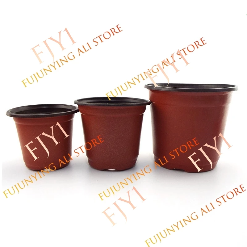 20pcs/50pcs Garden Planter Nursery Plant Grow Pots Cup For Flower Plastic Pot Gardening Tools Home Tray Box Grow Pots Wholesale