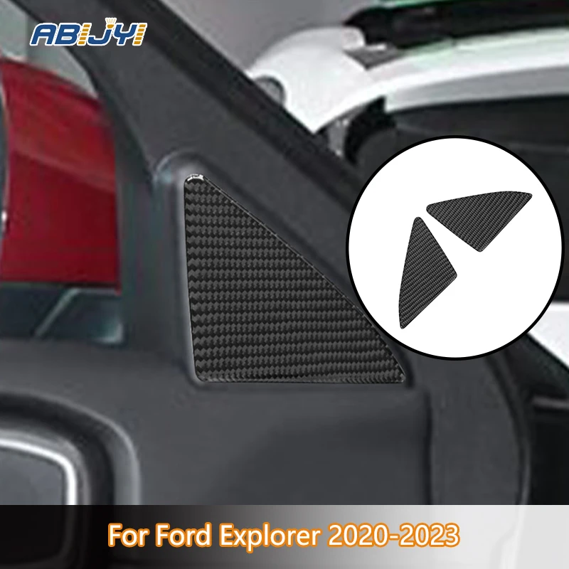 

Front Post Carbon Fiber Interior Stickers Fits both Horizontal & Vertical Screens For Ford Explorer 2020-2023