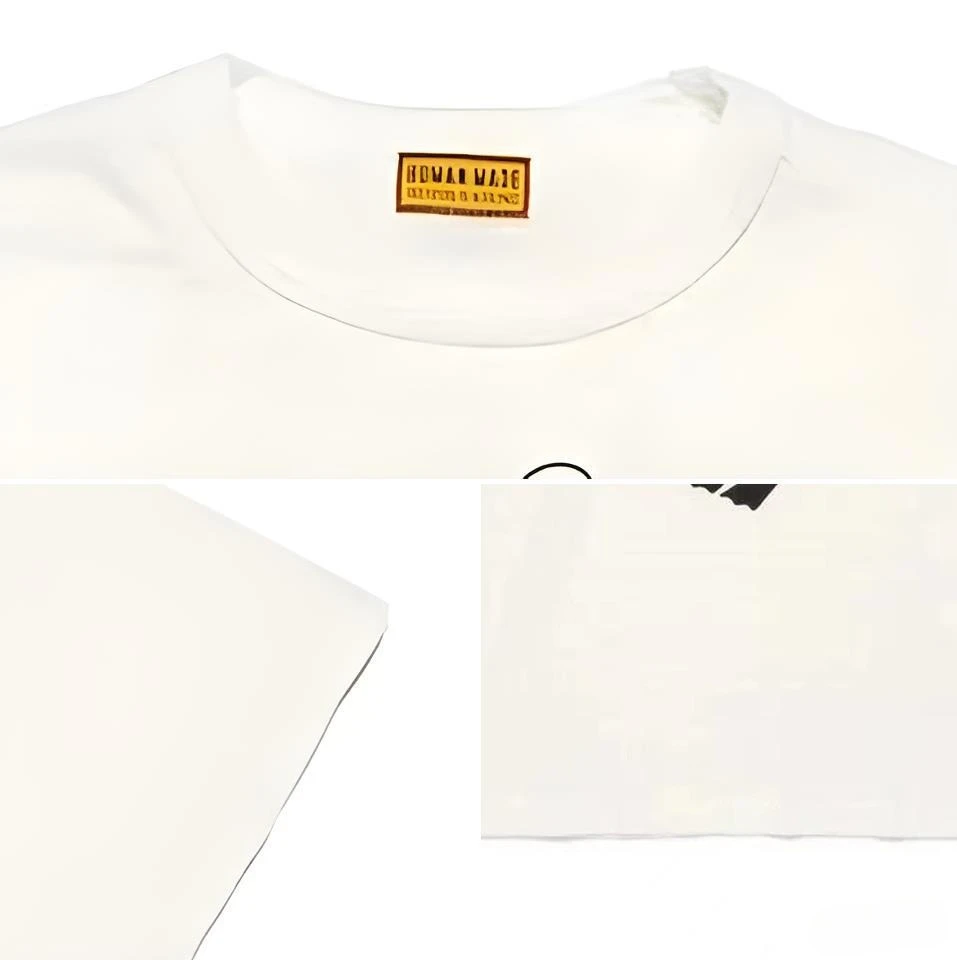 2026 Neues HUMAN MADE T-Shirt mit Cartoon-Druck auf der Rückseite, japanische Bambus-Baumwolle, Unisex, Retro-Rundhals, Kurzarm-Shirt – Detail 10