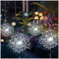 4Pcs Solar  Fairy Light LED Outdoor Garden Decoration Lawn Pathway Light For Patio Yard Christmas Wedding