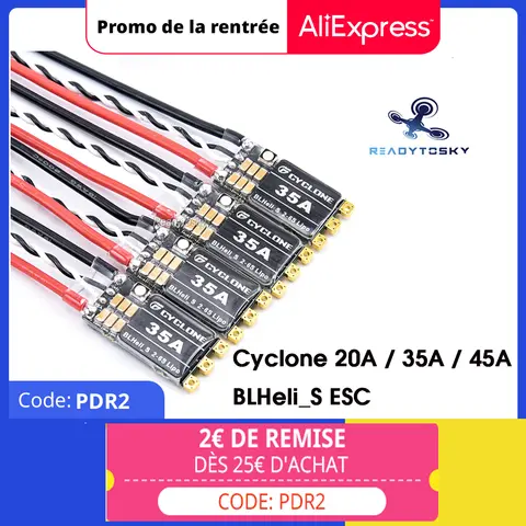 Cyclone 20A BLHeli_S ESC DSHOT with LED for FPV Drone Readytosky