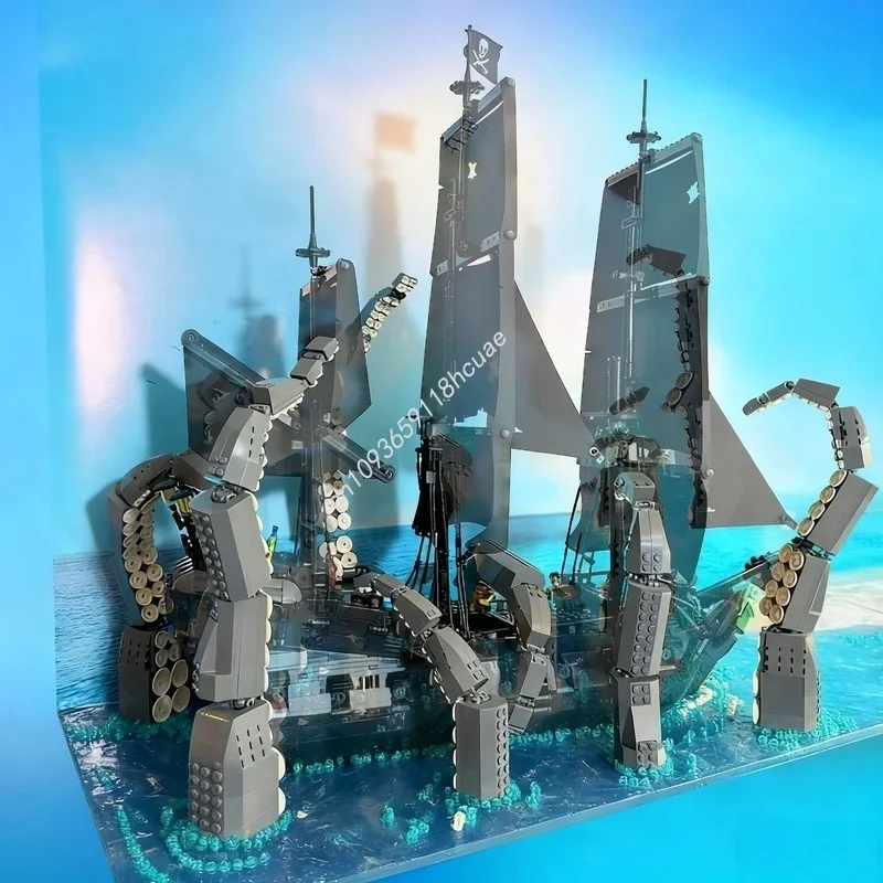 

1136pcs MOC Kraken Arms Pirates The Caribbean Model Building Toy Blocks Construction Creative Christmas Gift Idea Kids Birthday