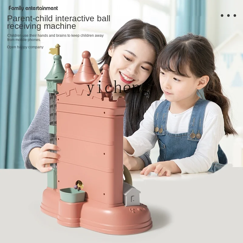 Tqh Children's Birthday Gifts Doudou Electric Castle Receive the Ball Machine Gift Parent-Child Interactive Educational Toys