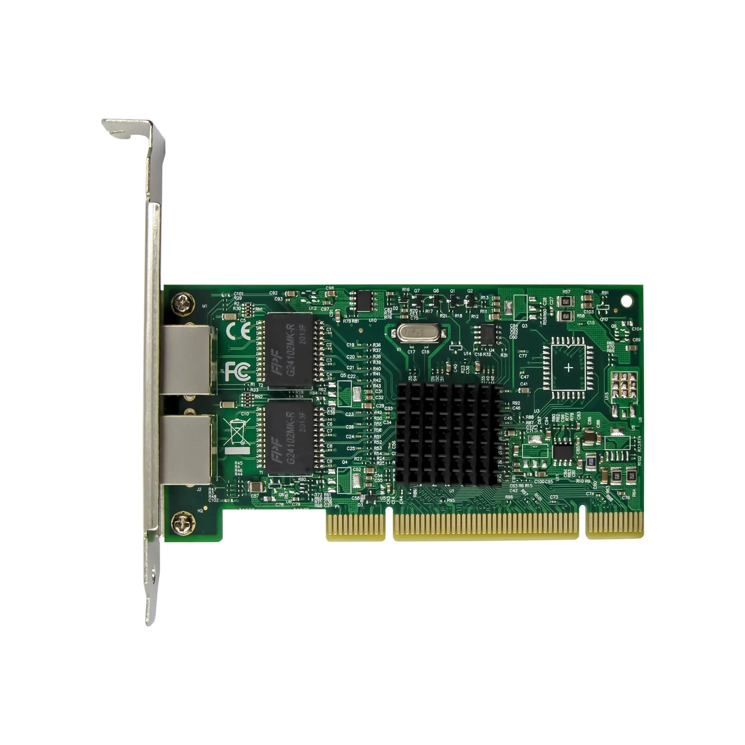 محول شبكة خادم PCI ثنائي RJ45 بمنفذ جيجابت 10/100/1000 ميجابت في الثانية مع بطاقة شبكة Intel 82546 NIC