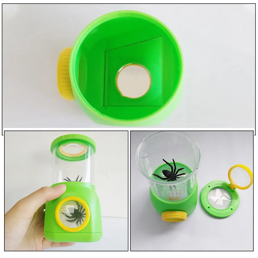 

Набор для наблюдения за насекомыми с лупой: контейнер-клетка из АБС-пластика для изучения насекомых