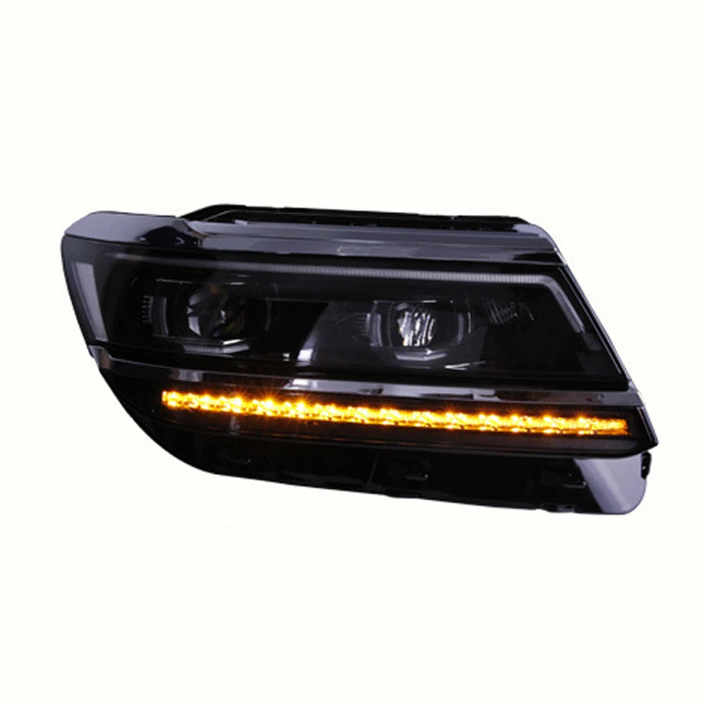 For Volkswagen Tiguan L 2017-2019 Car Headlight Assembly Dynamic Streamer Turn Signal Front Lamp Head Light Car Accessories