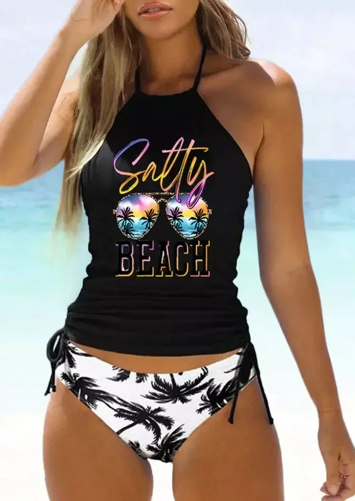 2023 Women's Printed Beach Swimwear Off Shoulder Sexy Bikini Swimwear Summer Tankini Swimwear Tankiny Two Piece Beach Suit