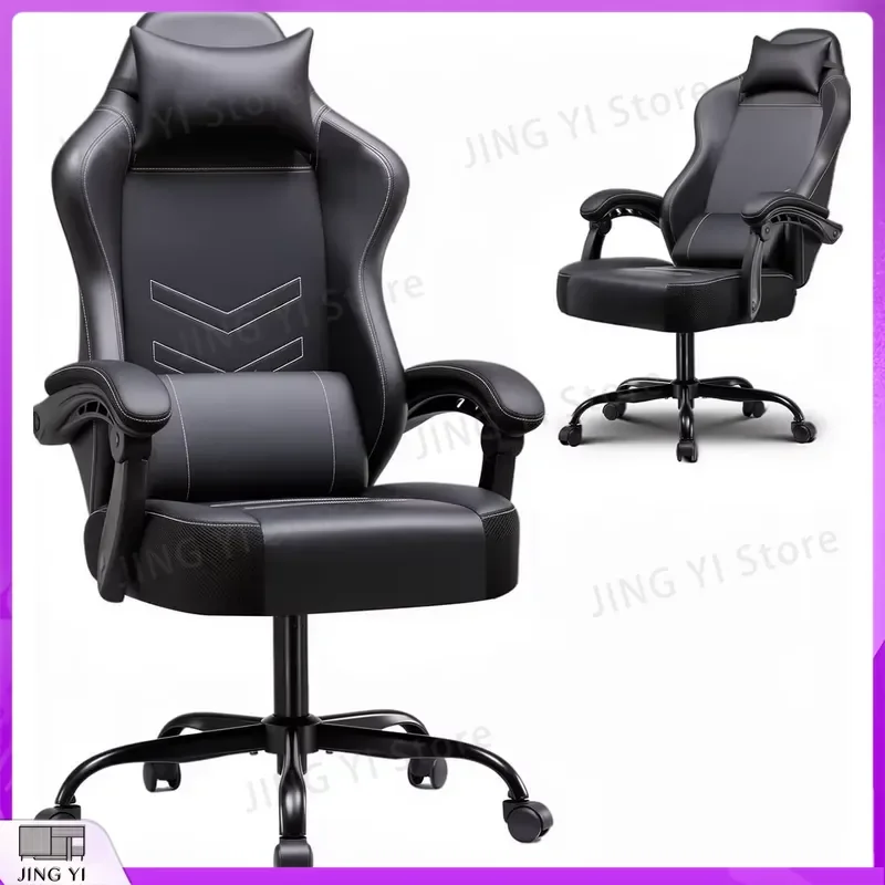 chaise-de-jeu-ergonomique-avec-dossier-inclinable-reglable-en-hauteur-appui-tete-support-lombaire-accoudoirs-pliables-pour-le-bureau