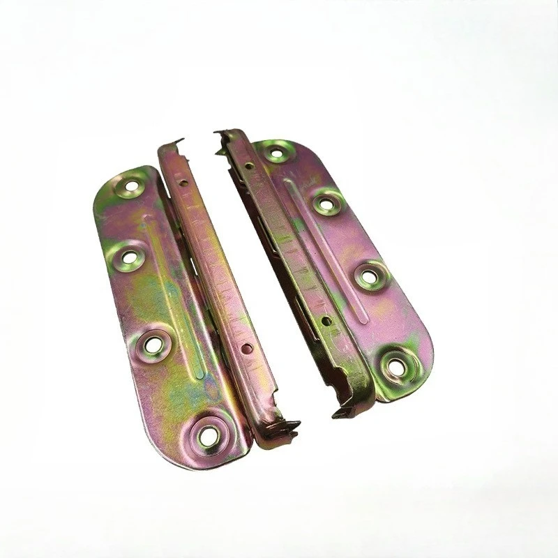 

8 Pcs Bed Hinge Iron Furniture Leg Brackets Bed Corner Connectors Wholesale Factory Direct angle bracket esquineras metalicas