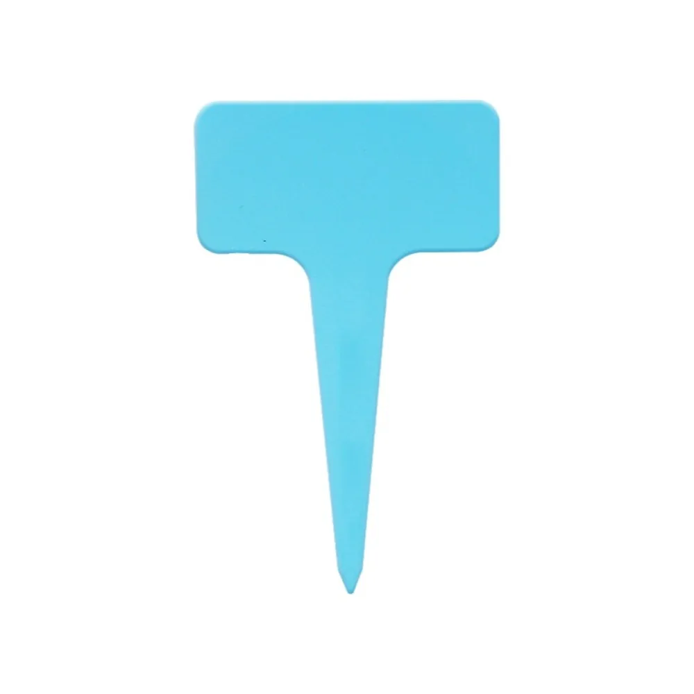 

100 шт. водонепроницаемых этикеток для растений, влагостойкие, солнцезащитные, Т-образные, цветные, декоративные, пластиковые, с полем для надписей