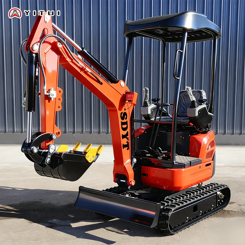 Excavadora de cadenas de 2 toneladas, estándar Euro 5, equipada con una variedad de herramientas auxiliares, miniexcavadora personalizada.