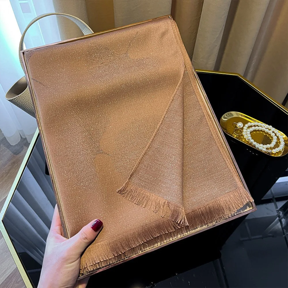 

Новая элегантная женская шаль, легкий дышащий шарф премиум-класса из вуали, мягкая вуаль, солнцезащитный шарф для женщин