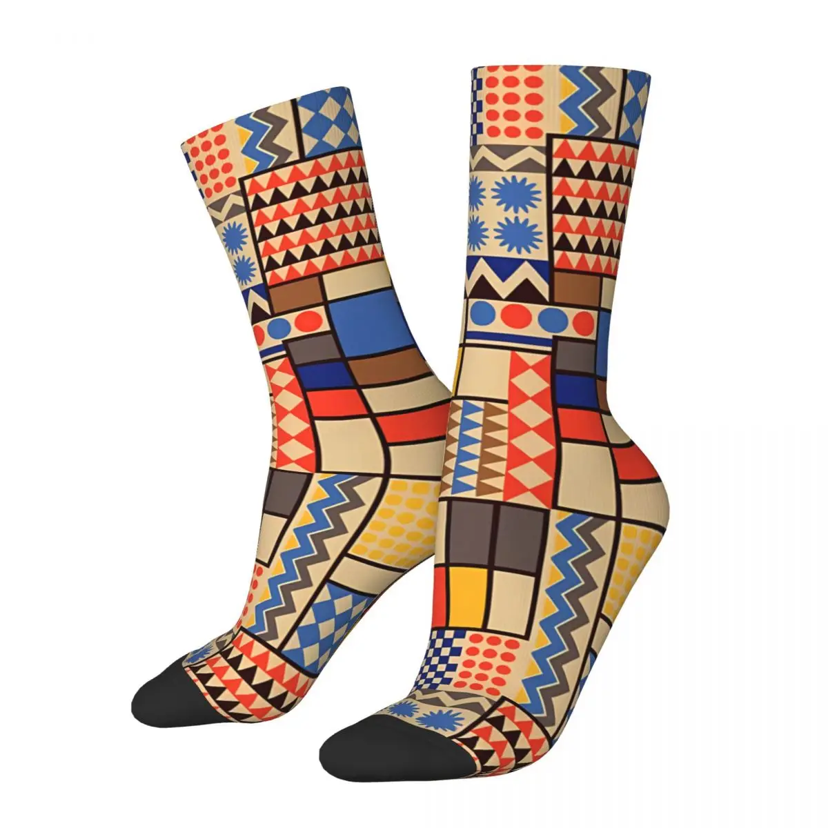 Retro Gradient Color Socks Male Mens Women Summer Stockings Printed