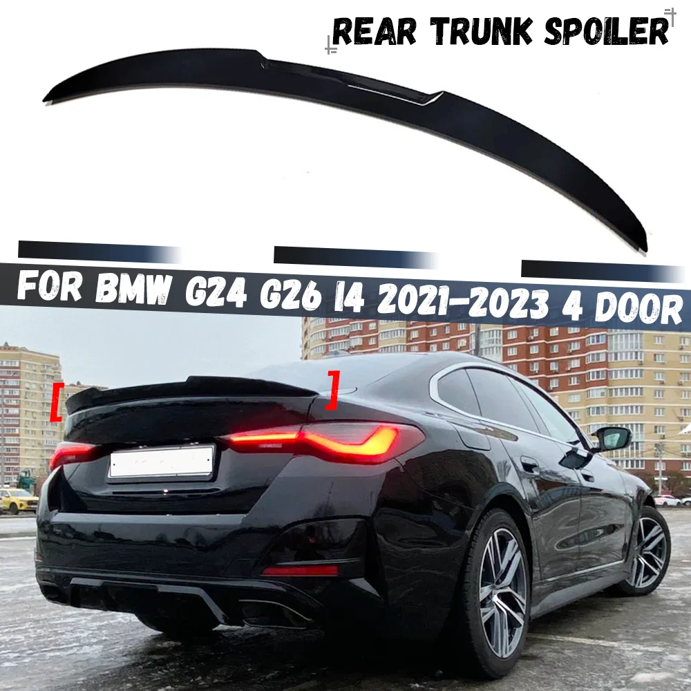 

For BMW 4 Series G24 G26 I4 420i 430i M440i Gran Coupe 2021-2023 4 Door Rear Trunk Spoiler Wing Roof Spoiler Wings