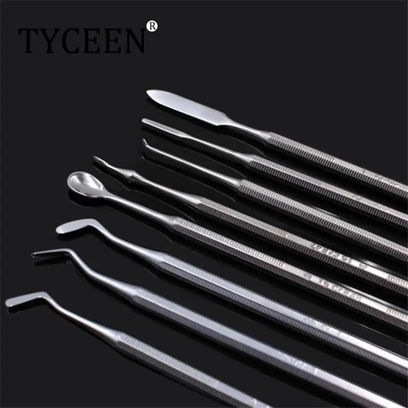 1pcs Dental Stainless Steel Double Ended Spatula Mixing Knife Wax Carver Composite Resin Filling Tool Instrument Wax Scoop