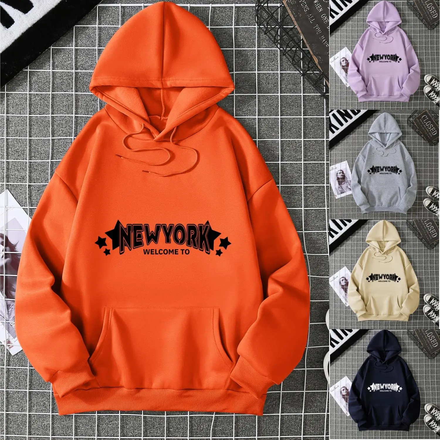 

Женская толстовка-кардиган с капюшоном и цепочкой, с буквенным принтом, длинный рукав, модная весенняя верхняя одежда, повседневная, удобная, комфортная посадка