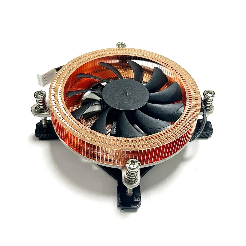 2026 New 21mm Ultra Thin 1U Down Blow CPU Cooler 2 Heat Pipe ITX Radiator Fit LGA1700 1200 115X