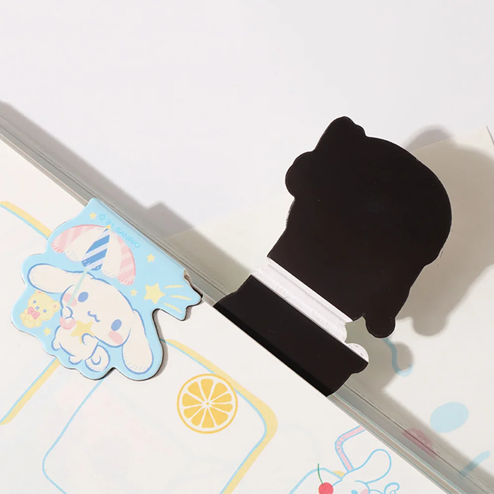 4PCS/Set Sanrio Cartoon Magnetic Bookmark Children\'s Stationery School Office Supplies Kawaii Anime Notepad Index GiftFor Friend