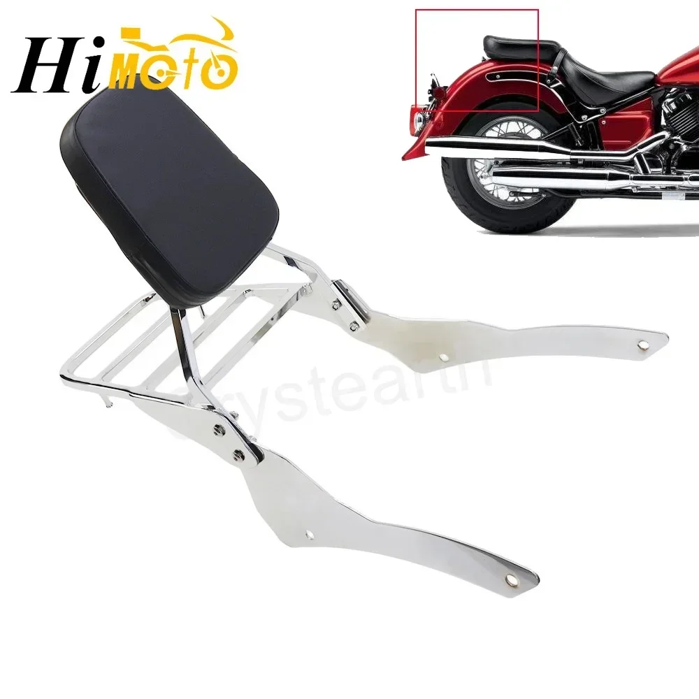 

Motorcycle Sissy Bar Backrest w/Luggage Rack For Yamaha V-Star Dragstar 400/650 Classic 1998-2014 2015 2016 2017 2018 2019 2020
