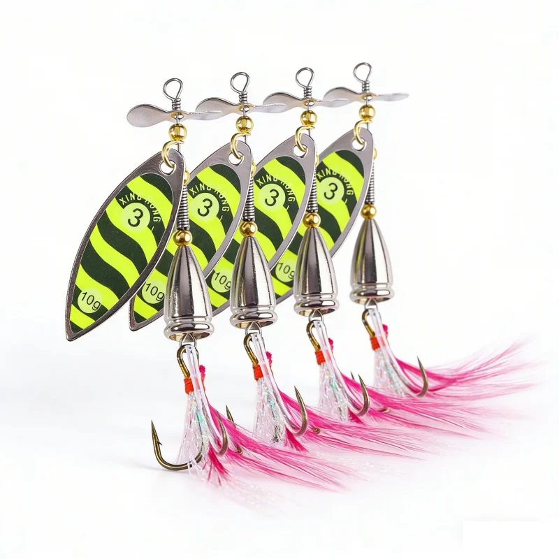 Neuer Süßwasserköder Fly Spinning Pailletten Fake Bait5PCS-9,5CM9,3GBionic Lure Bass Pike Crappie Bait