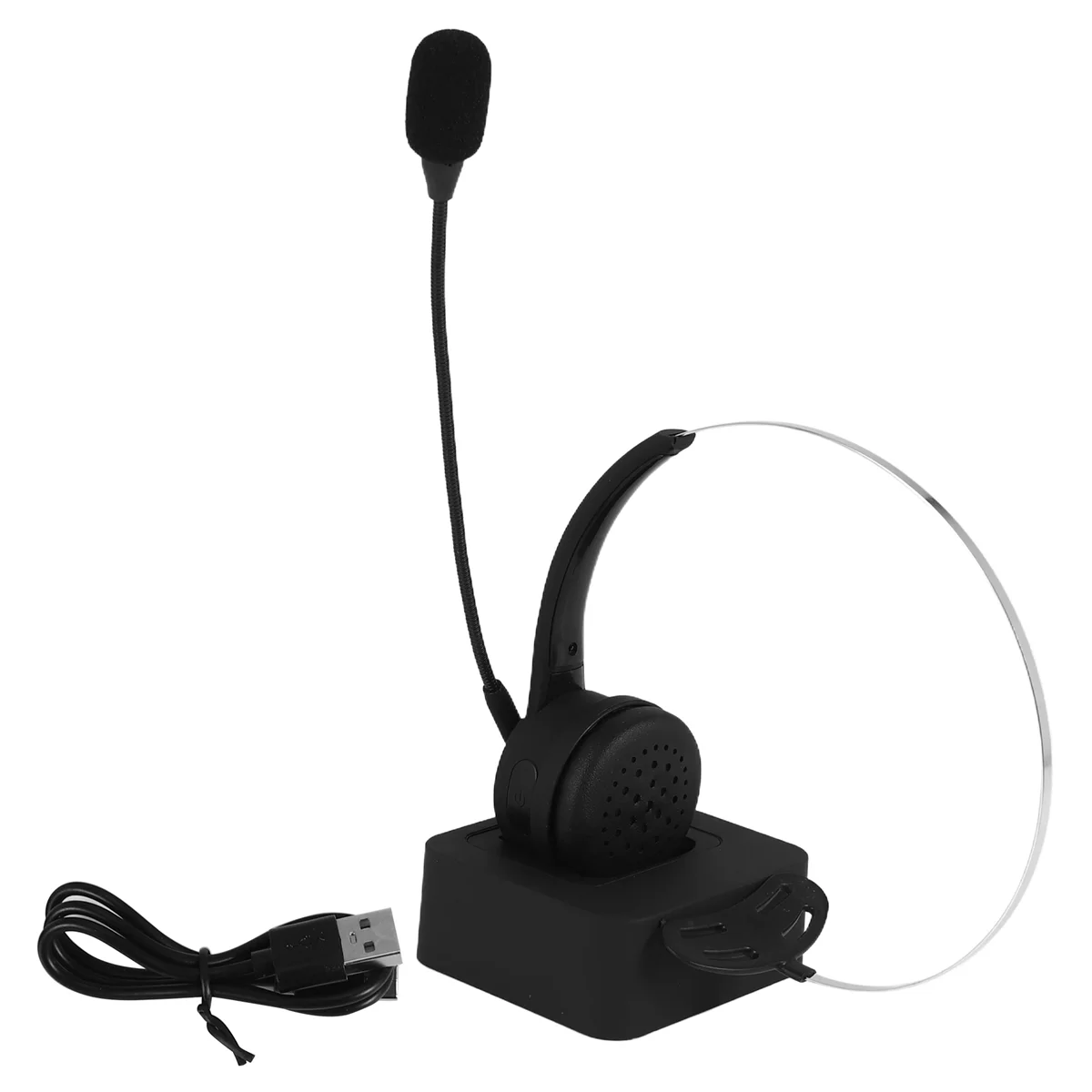 سماعات رأس لاسلكية مع ميكروفون سماعة بلوتوث لاسلكية مع ميكروفون، قاعدة شحن، هاي فاي