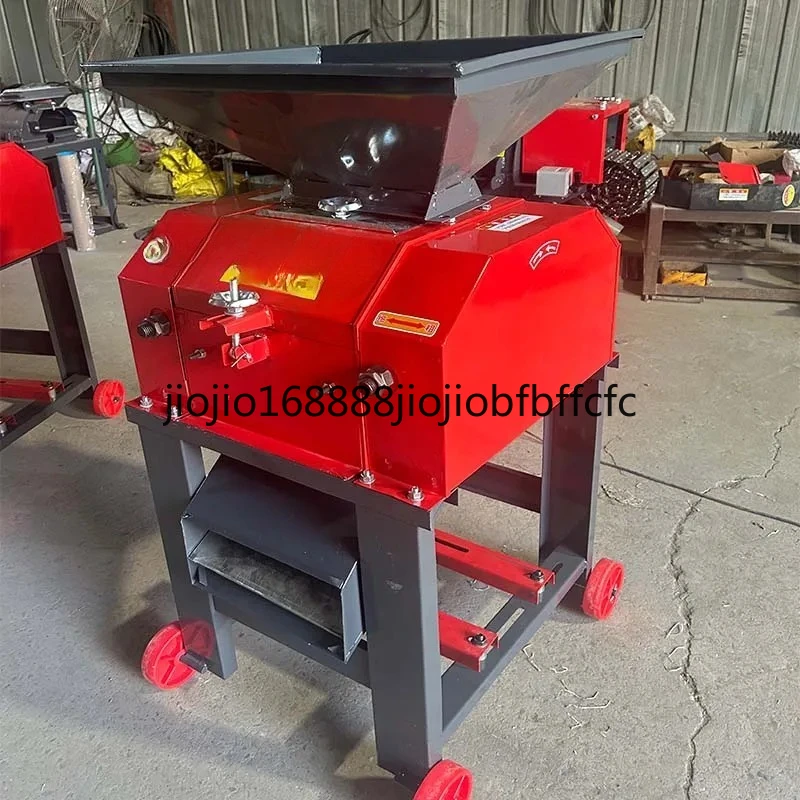 Applicable to semi soybean peanut pellet feed grinder/double roll household grain grinder