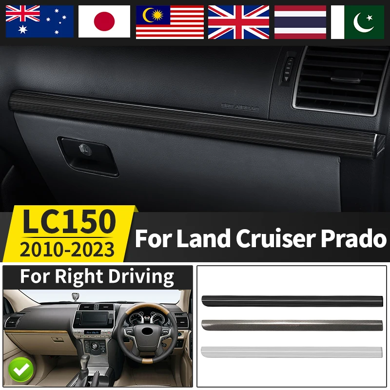 

For 2010-2023 Right Rudder Car Toyota Land Cruiser Prado 150 Center Console Decorative Strip Lc150 J150 Interior Accessories