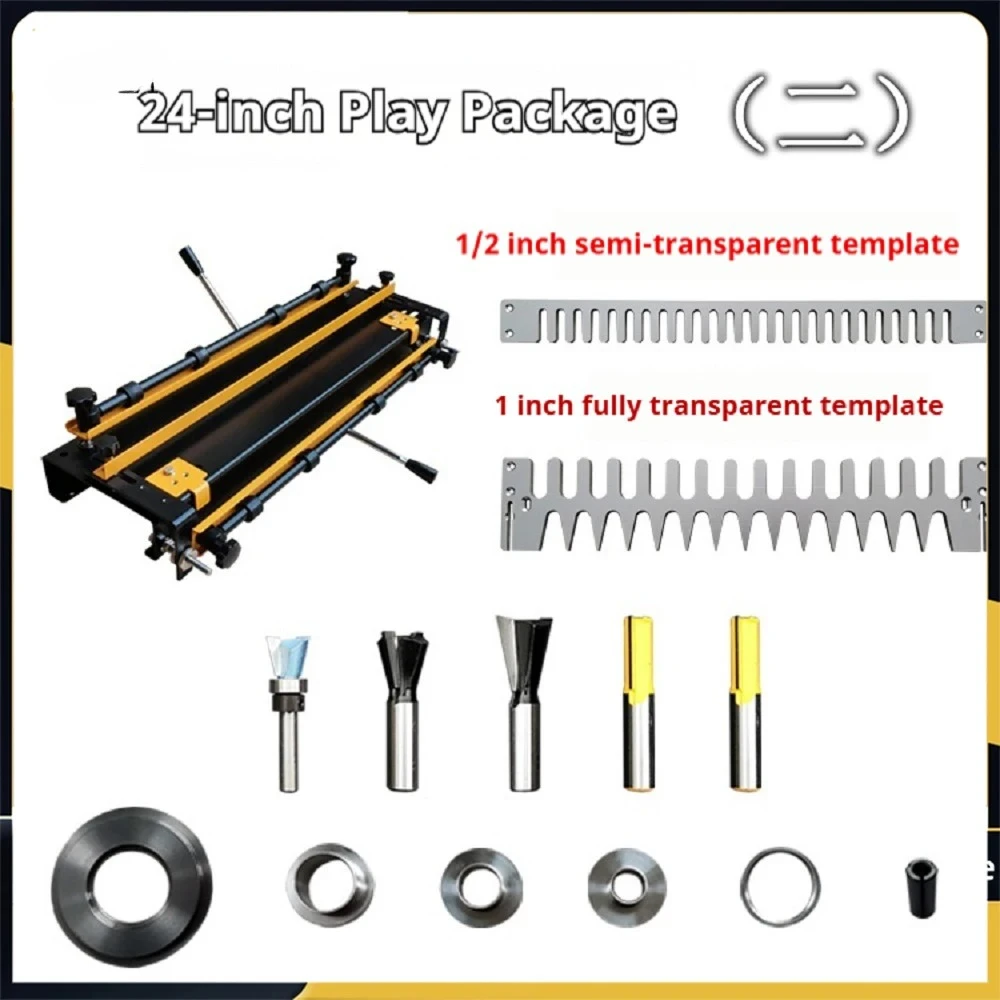 60CM Porter Cable Machine 24inch, semi-transparent Dovetail Tenoning Machine Wood Cabinet Woodworking Tool