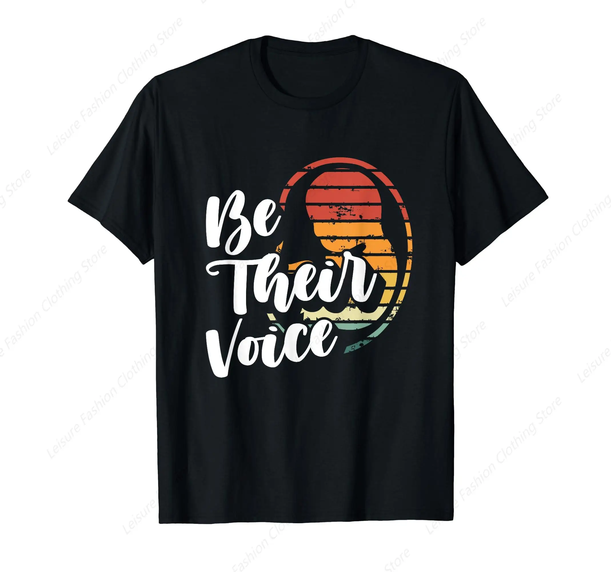 Speak Up For The Unborn Be Their Voice Pro-Life Activist T-Shirt Cotton Tee Shirt Leisure Comfortable Tops