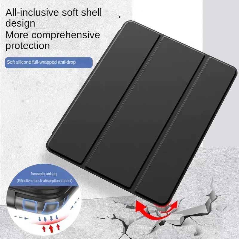 New Smat Case For Huawei MatePad SE 11 inch AGS6-W00 Leather Tri-folding Magnetic Stand Cover Funda For MatePad SE" tablet cases