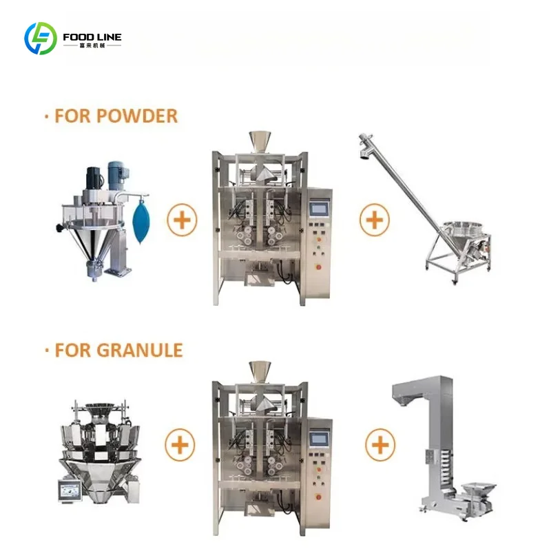 Customized High Precision Automatic Granule Packaging Machine 100g 150g Weighing Filling for Rice Sugar