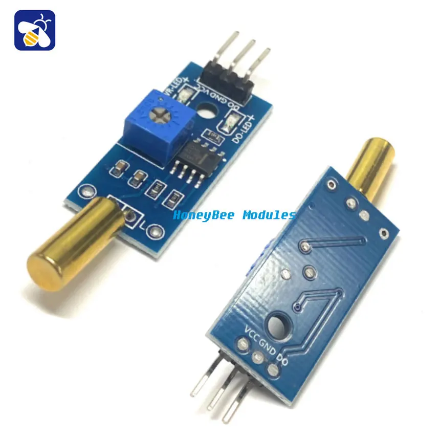 3-pin Golden SW-520D Angle Sensor Module Ball Switch Tilt Sensor