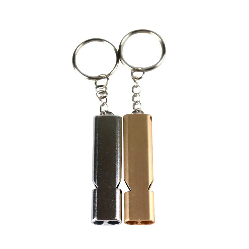 1/5/10pcs Multifunctional Aluminum Emergency Survival Whistle Portable Keychain Outdoor Tools Training Whistle Camping Hiking