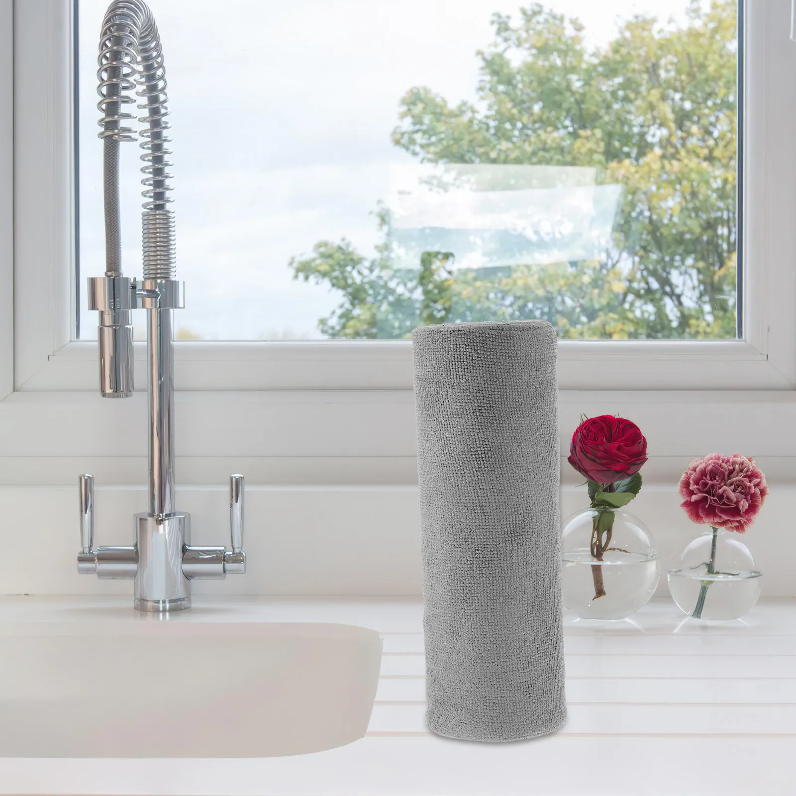 

1 Roll Premium Microfiber Dish Cloths Highly Absorbent Kitchen Cleaning Cloths Reusable Washable Towels for Dishes Pots