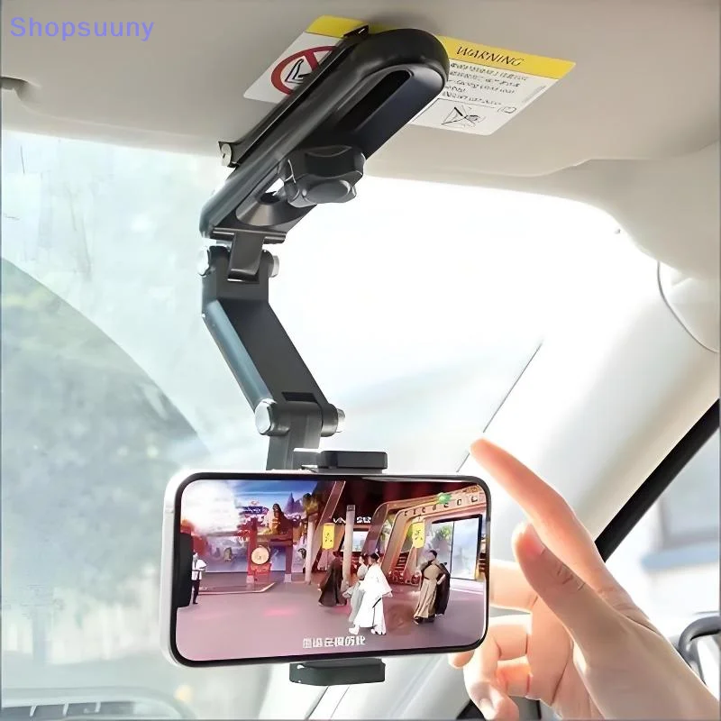 [SU]Car Phone Holder Sun Visor Universal Car Holder Direct-view Car Multi-functional Phone Holder[SU]