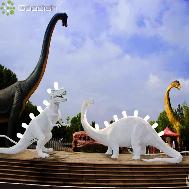 Modern Luxury Nordic LED Floor Lamps Brontosaurus Resin Dinosaur Table Art Creative Light for Bedroom Home Decoration Chandelier