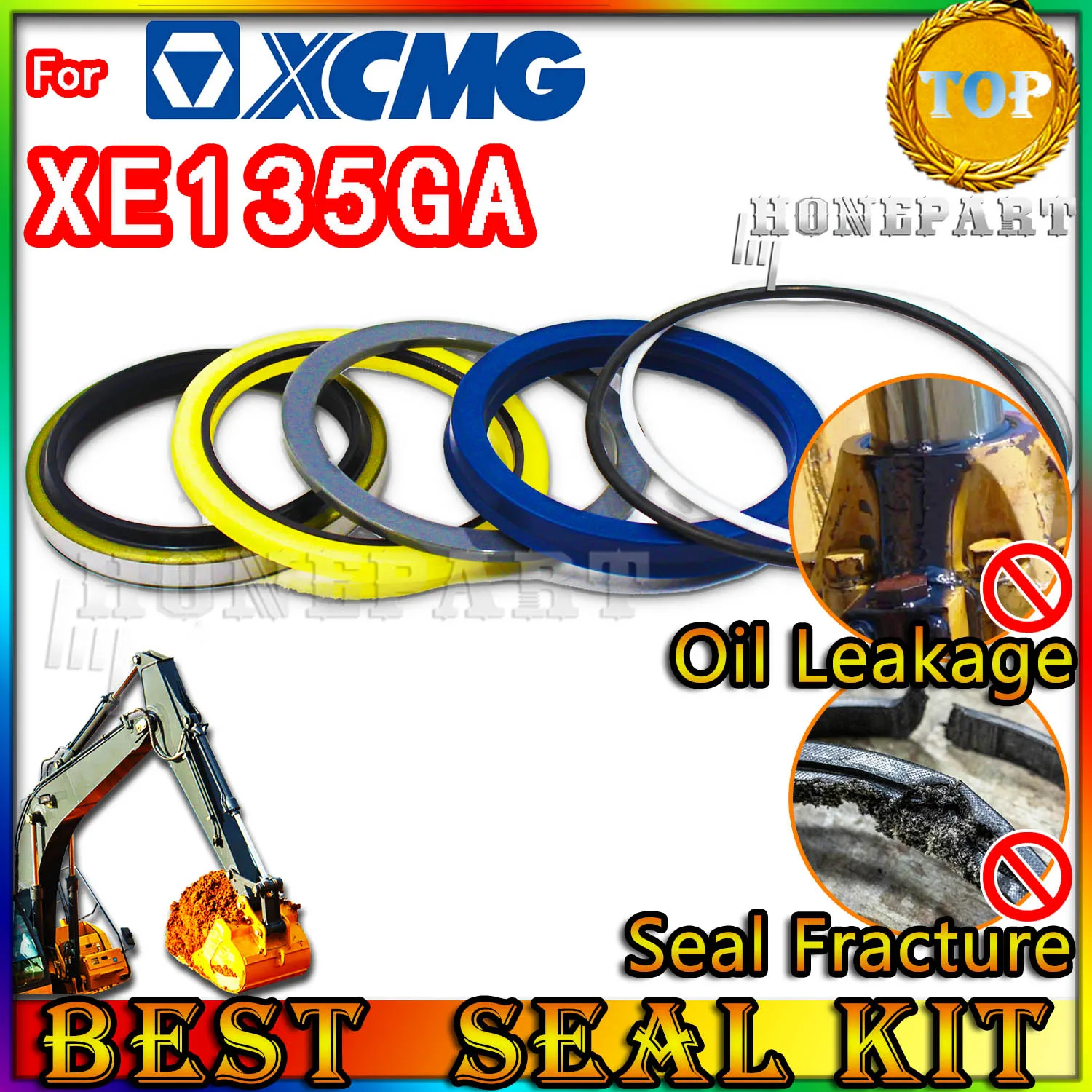 

FOR XCMG XE135GA Oil Seal Repair Kit Excavator Pack Heavy Master Excavating Machinery Maintenance Floating Rebuild Parts MOTOR