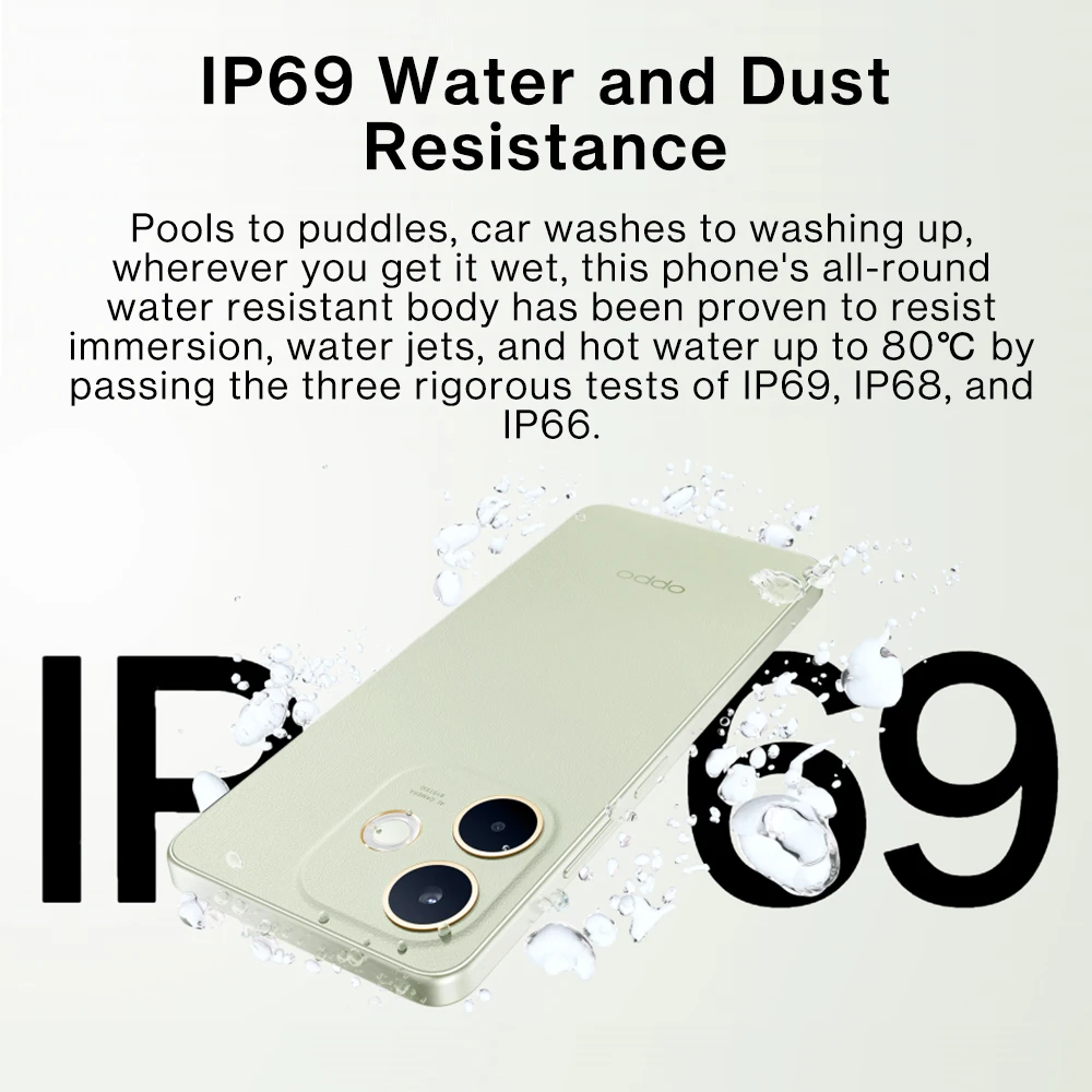 الإصدار العالمي للهاتف الذكي OPPO A5 Pro 5G MediaTek Dimensity 6300 5800mAh بطارية كبيرة 6.67 بوصة 120 هرتز شاشة 50 ميجابكسل كاميرا IP69 مقاومة للماء والغبار #2