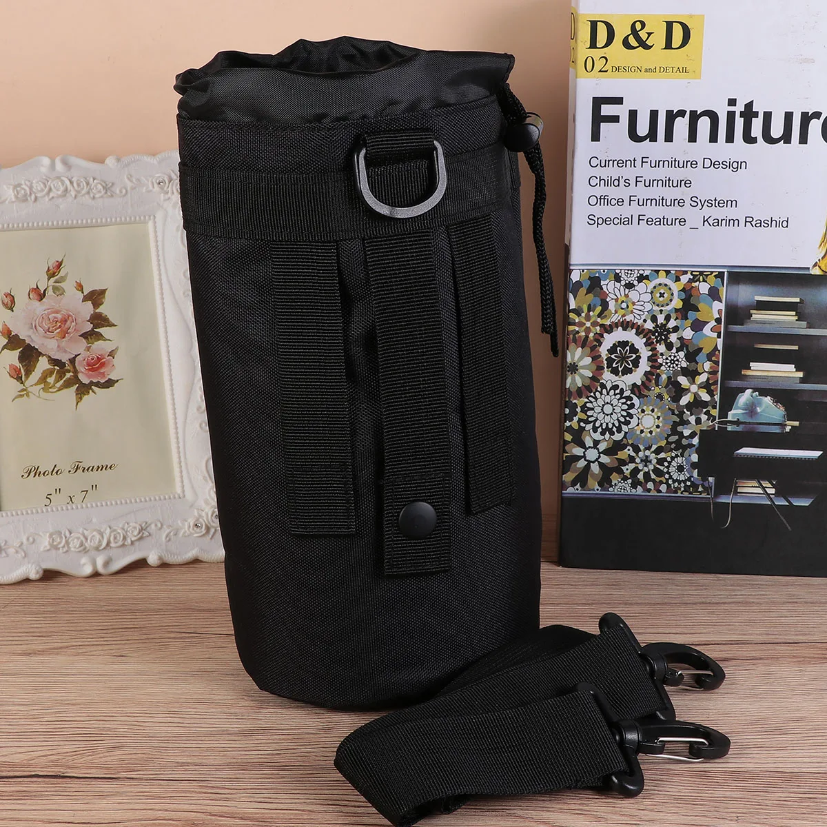 

Water Bottle Bag Leak Proof Travel Pouch Kettle Holder Durable Reusable Large Capacity Adjustable Belt Portable Running Hiking
